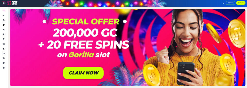Freespin Online Casino Christmas bonuses