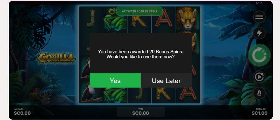 FreeSpin Casino Gorilla Free Spins