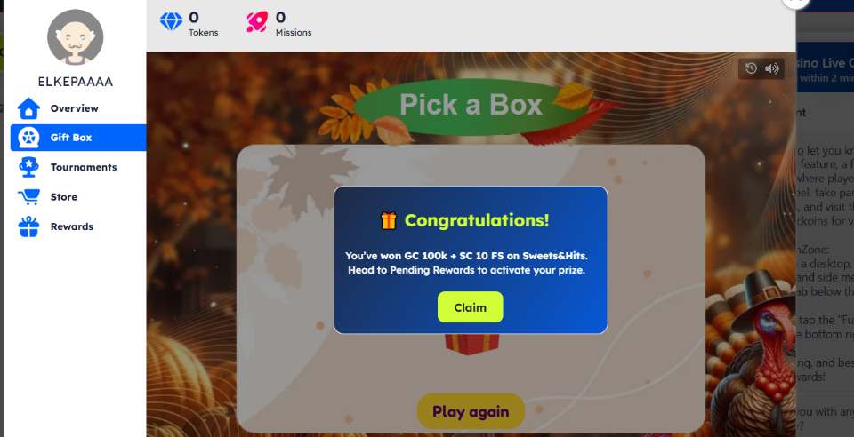 FreeSpin Casino Pick a Box