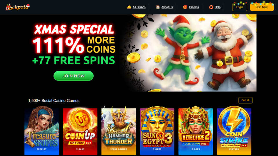 Jackpota Online Casino Christmas Bonus