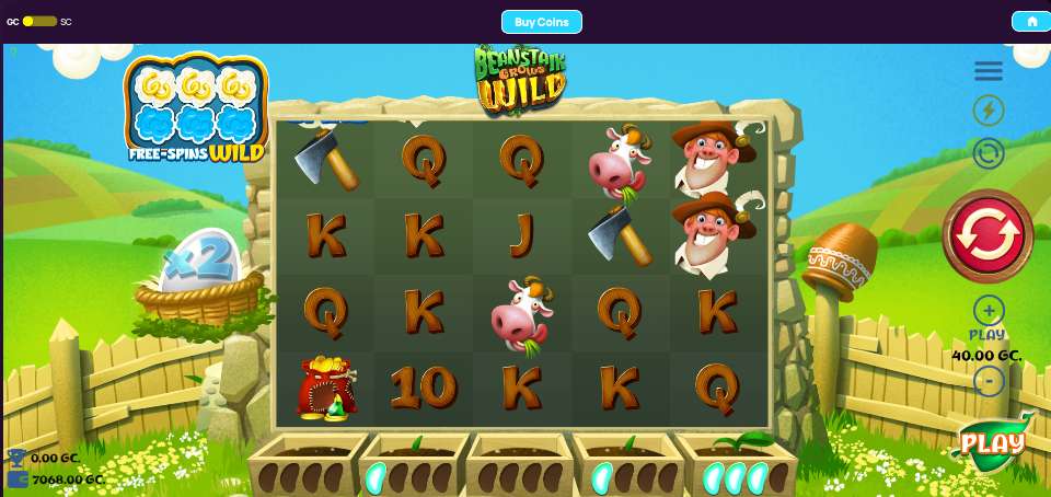 MegaSpinz Casino Beanstalk Game