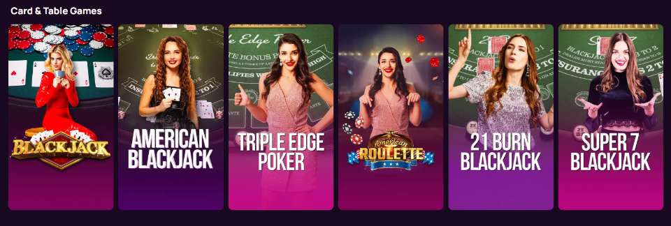 MegaSpinz Casino Table Games