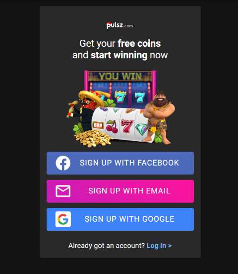 Skrill Sweepstakes Casino Signup Pulsz
