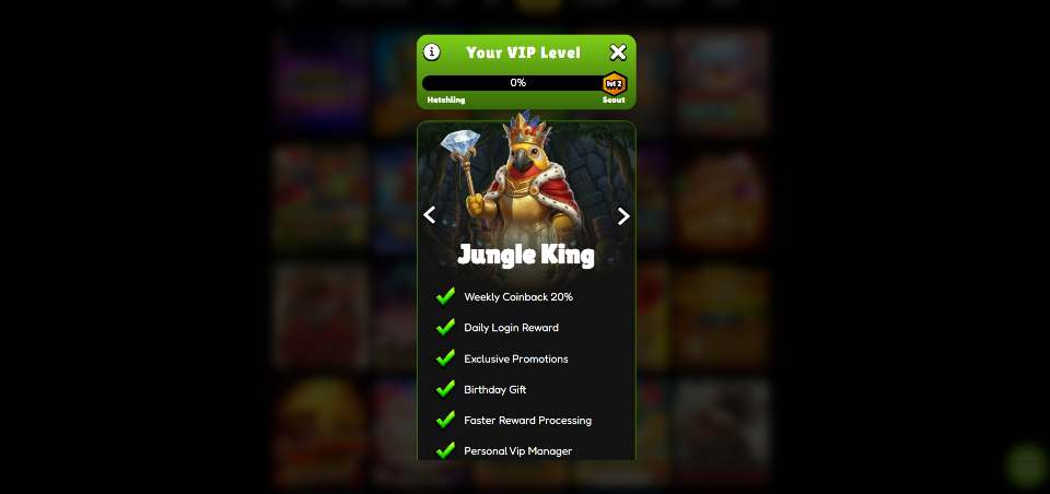SweepJungle Casino VIP Program