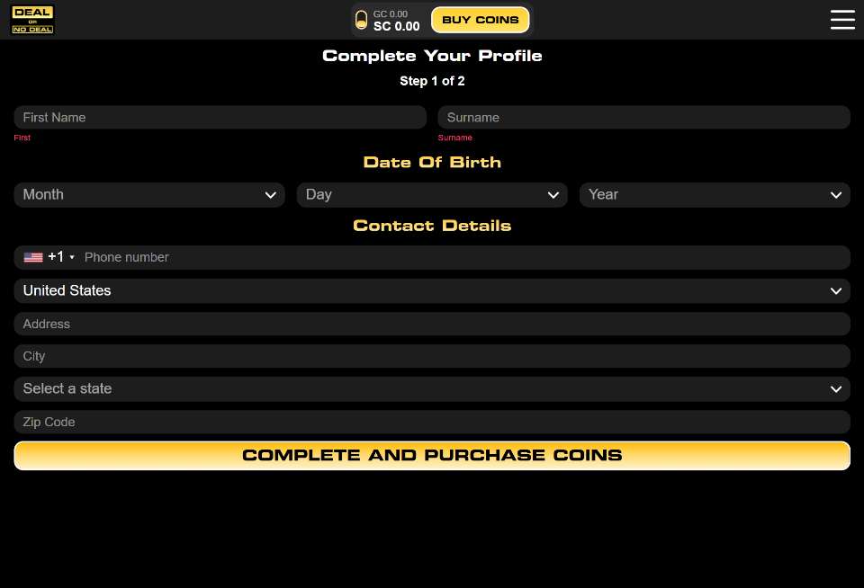 Deal or No Deal Buy Coins