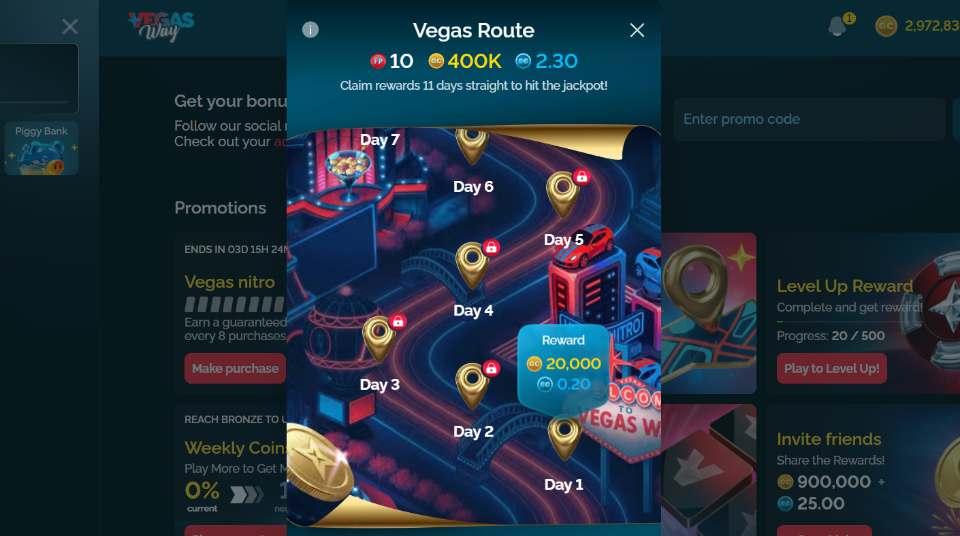 VegasWay Vegas Route Promo