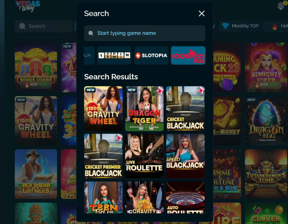 VegasWay Live Dealer Games