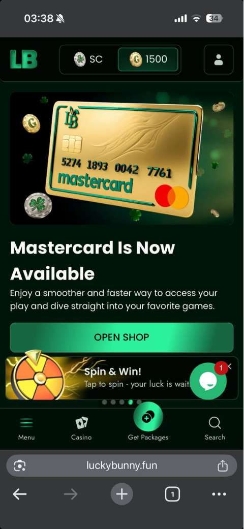 Lucky Bunny Payment Card