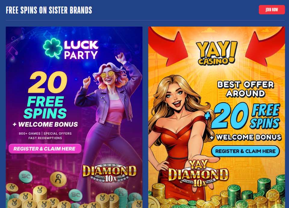 American Luck Casino Sister Brands