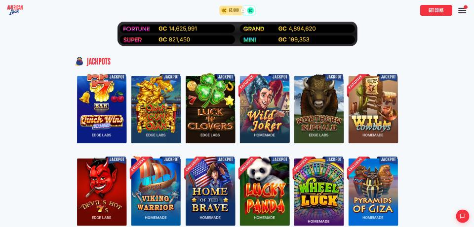 American Luck Casino Slot Games