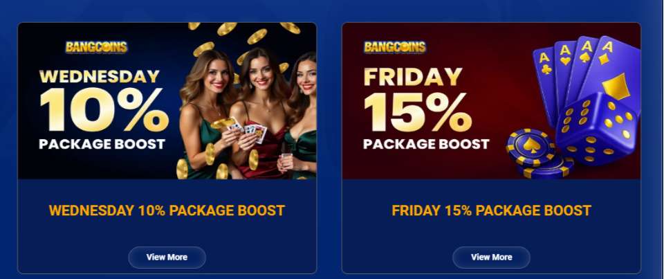 Bang Coins Casino Promo Packages