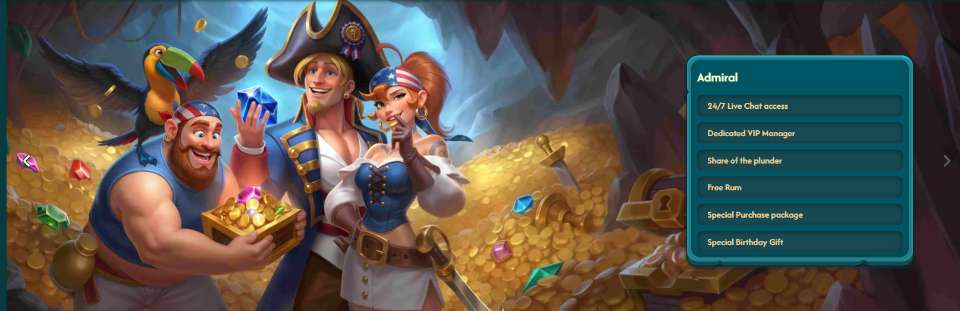 BigPirate Admiral VIP Tier