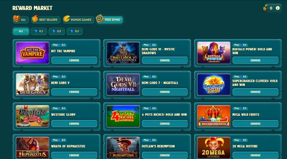 BigPirate Sweepstakes Casino Reward Market
