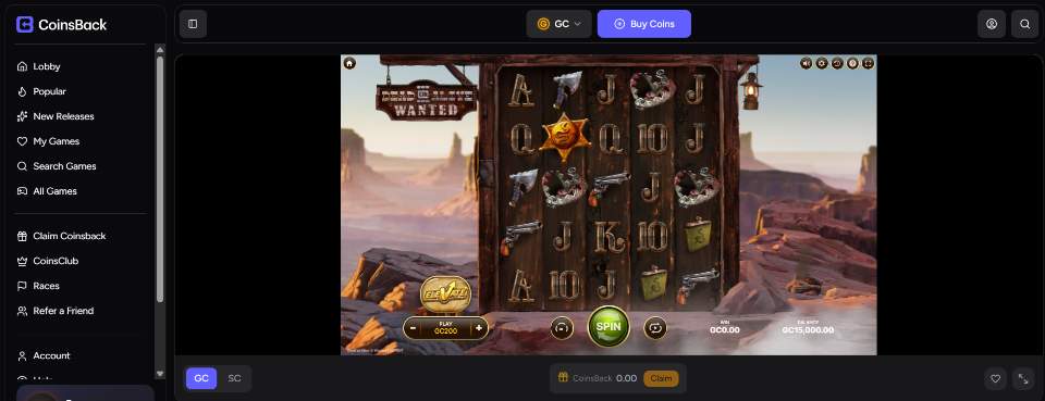 CoinsBack Casino Slot Dead or Alive