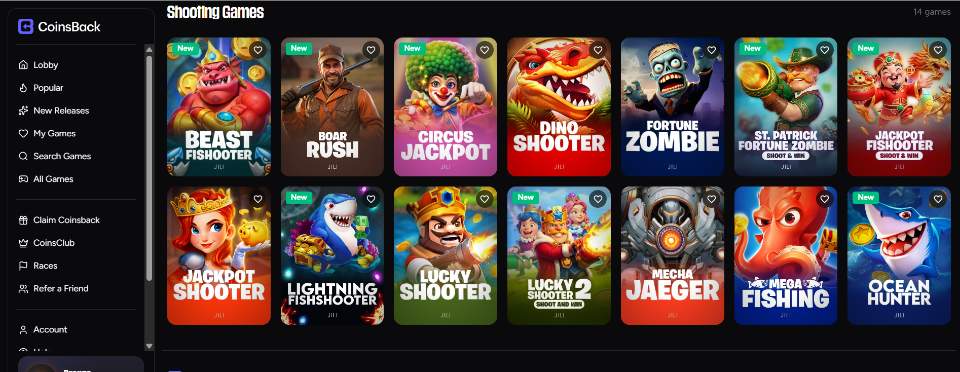 CoinsBack Shooting Games