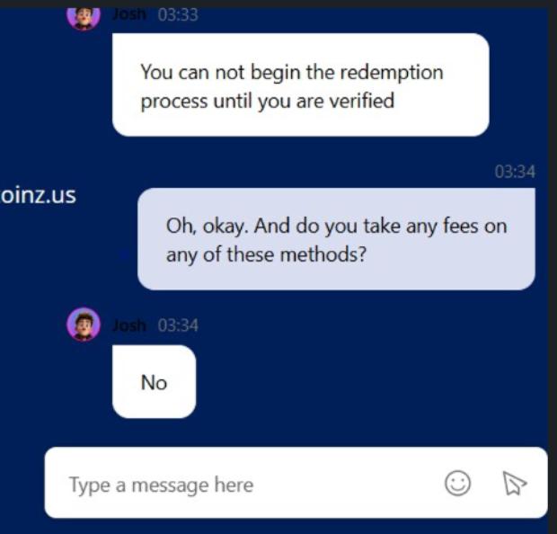 Coinz.us Casino Support