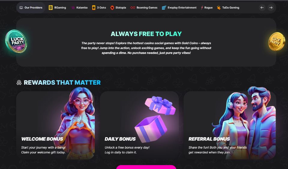 Luck Party Casino Free to Play