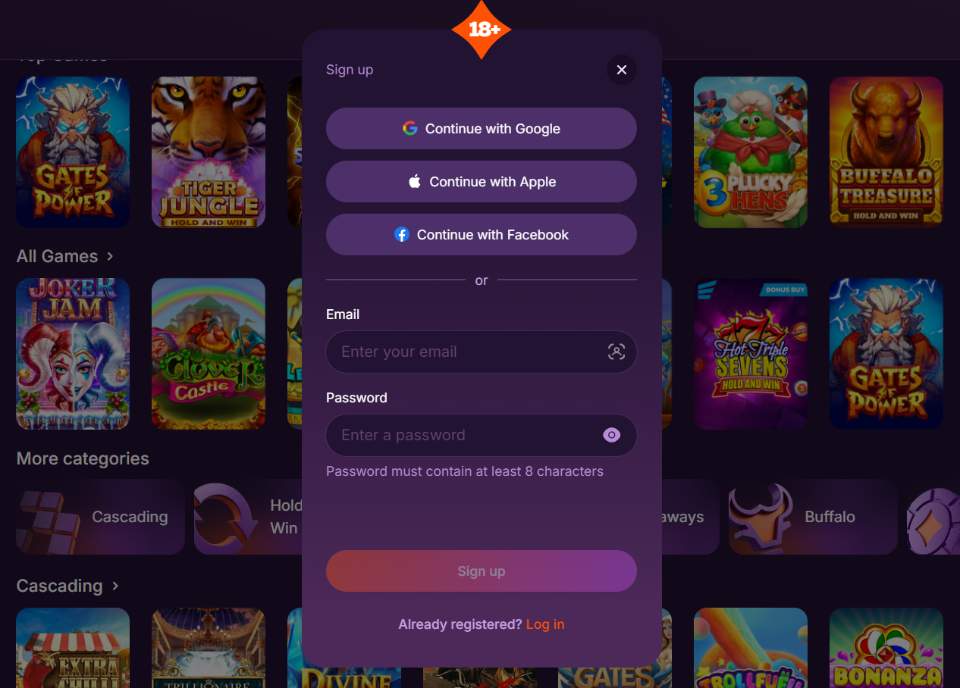 SweepKing Sweeps Casino Signup
