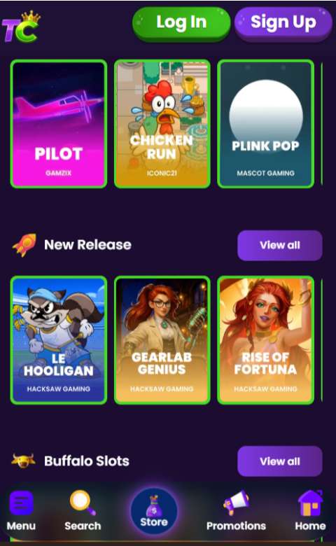 Thrillcoins Casino Mobile