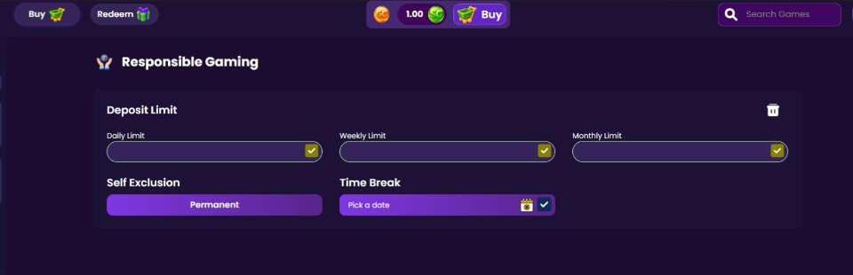 Thrillcoins Casino Responsible Gaming
