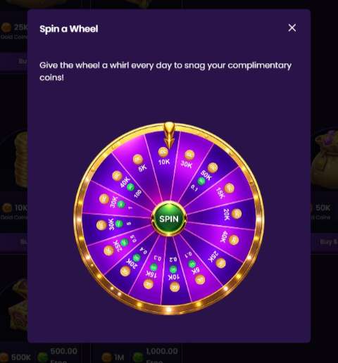 Thrillcoins Casino Wheel